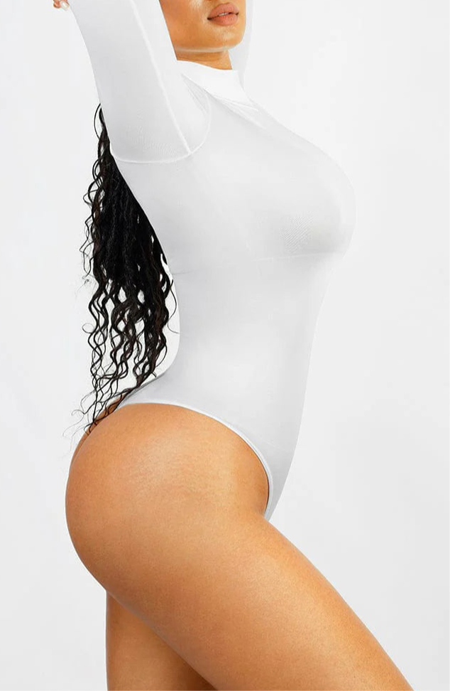 OuterContour Turtle Neck Thong Bodysuit