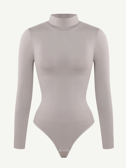 OuterContour Turtle Neck Thong Bodysuit