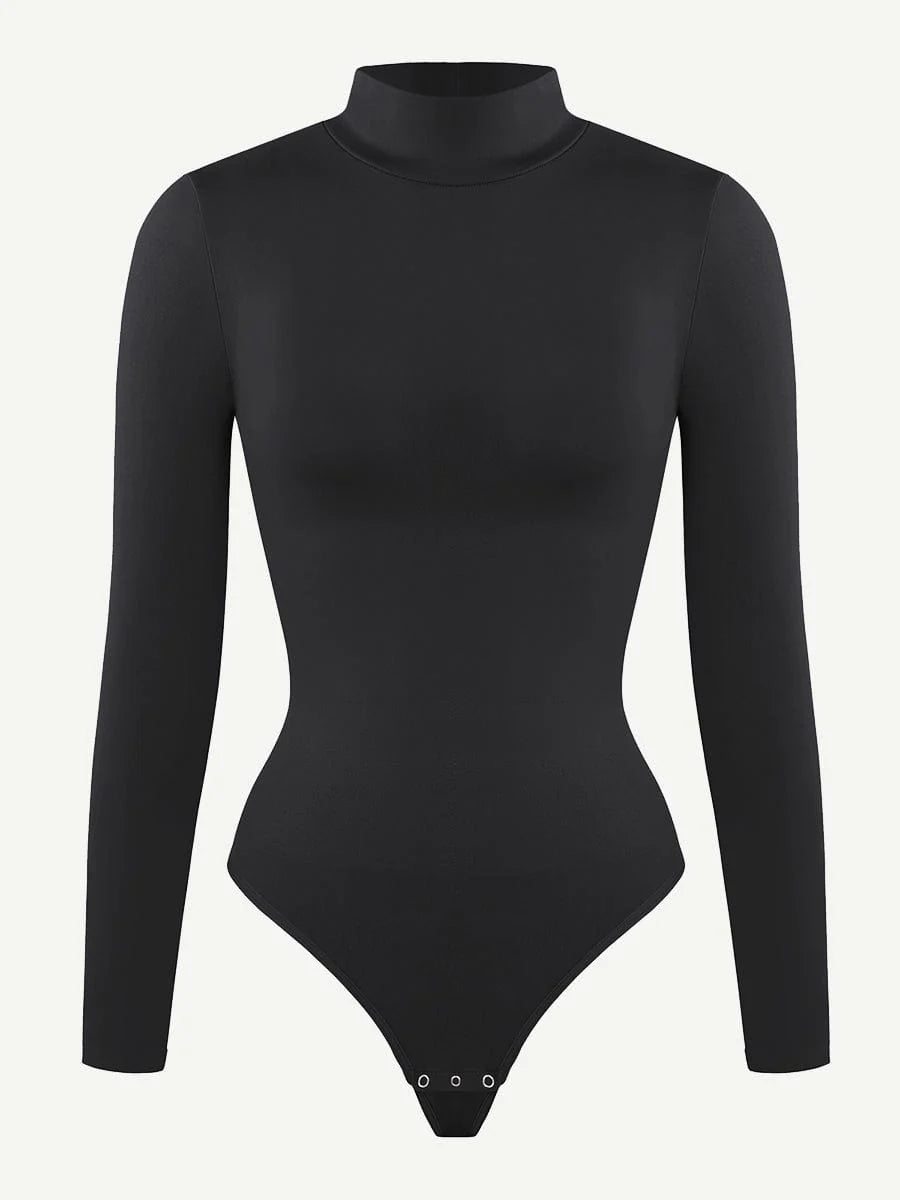 OuterContour Turtle Neck Thong Bodysuit