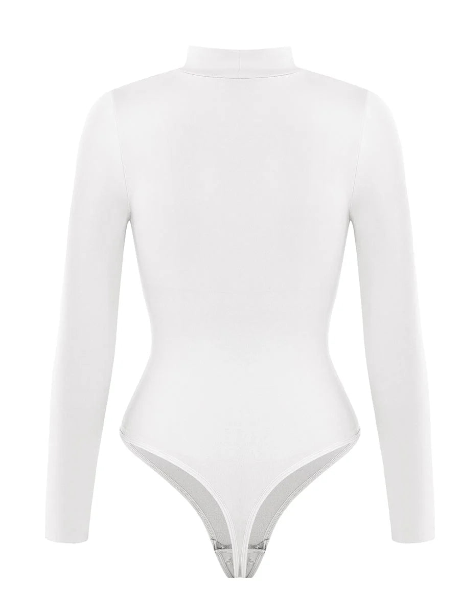 OuterContour Turtle Neck Thong Bodysuit