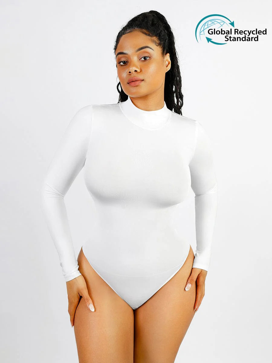 OuterContour Turtle Neck Thong Bodysuit