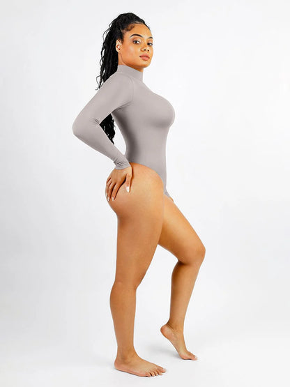 OuterContour Turtle Neck Thong Bodysuit