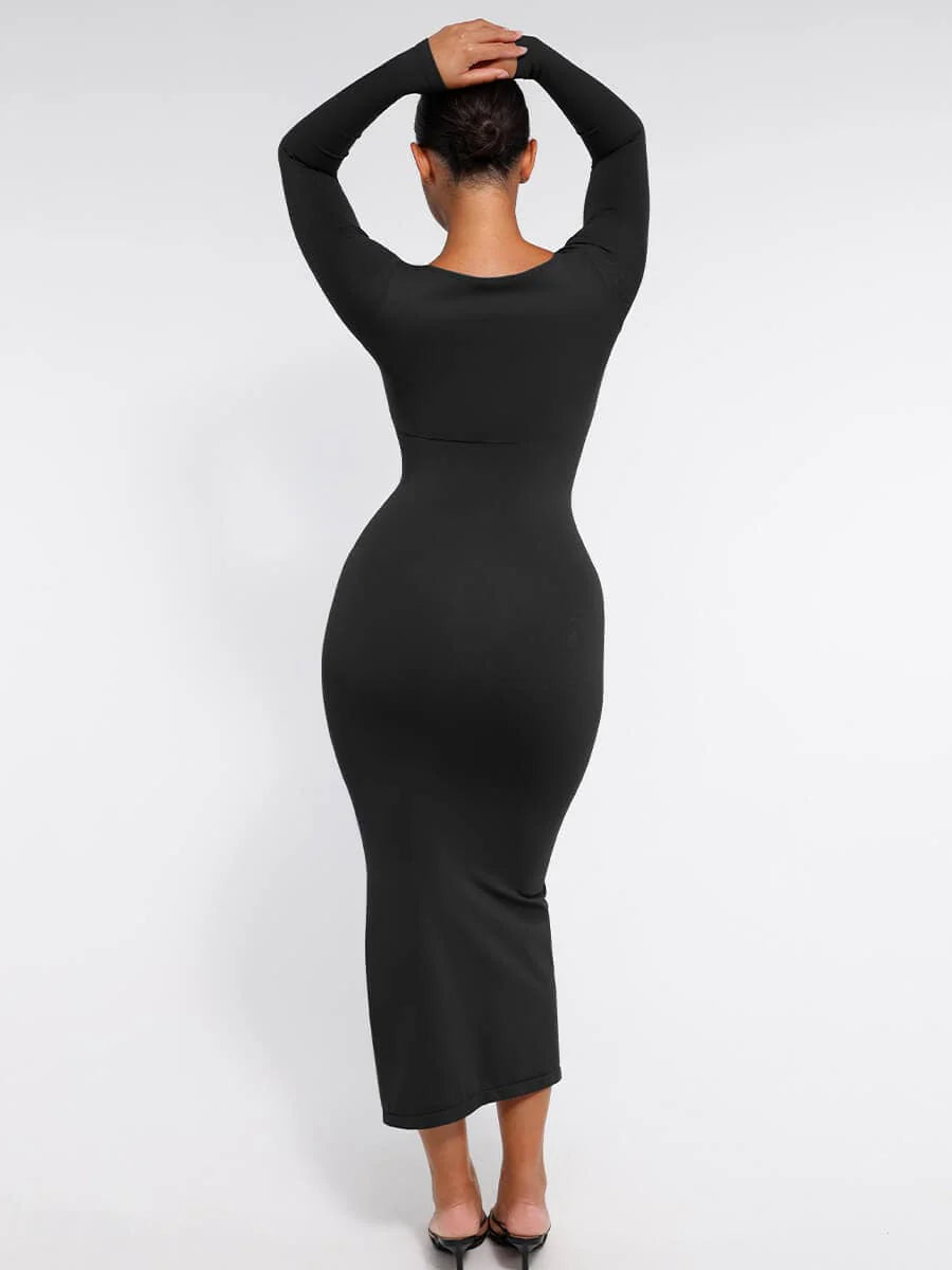 Contour Fit High Slit Shaping Dress