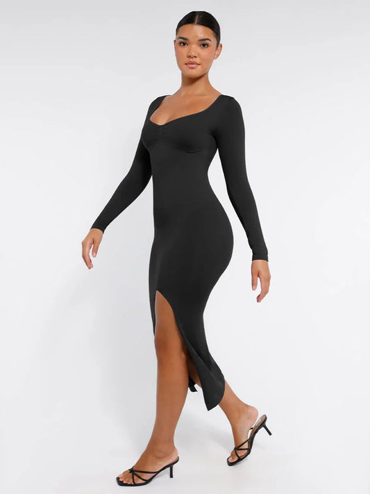 Contour Fit High Slit Shaping Dress